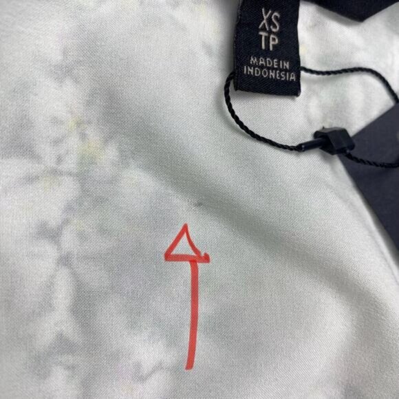 NWT BANANA REPUBLIC Short Sleeve Wrap Kimono Blouse XS Jasmine Floral Blue Green - Picture 7 of 9